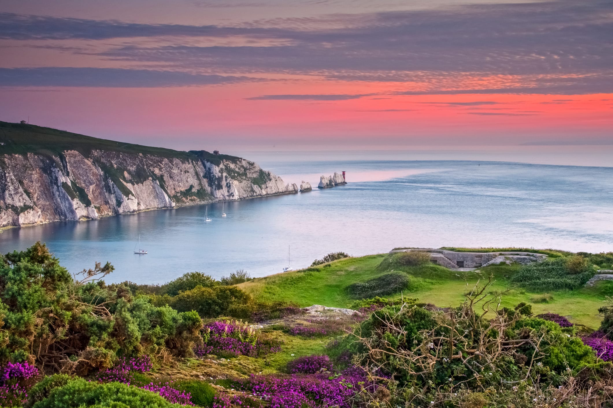 Late Summer Dusk over the Needles Image of area Southern Water covers